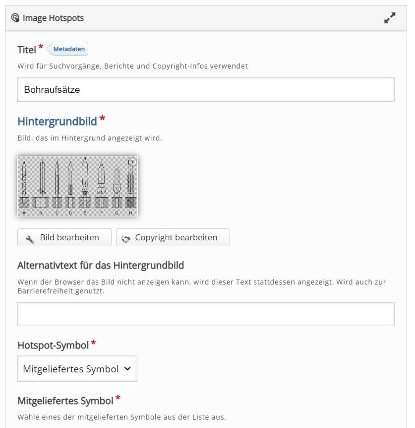 Dann öffnet sich ein neues Menü, in dem man eine Lernlandkarte gestalten kann. 